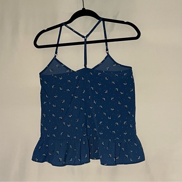 Women's Abercrombie & Fitch Blue Floral Tank Top - Picture 7 of 8